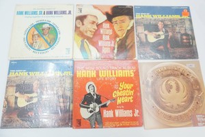 6 vintage Hank Williams Jr. vinyl albums