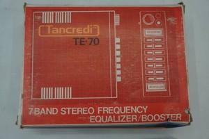 vintage Tancredi TE-70 7 Band Stereo Frequency EqualizerBooster in original box