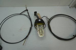 More Marine remote control shifter and throttle box with integrated trim switches, throttle and shift control cables