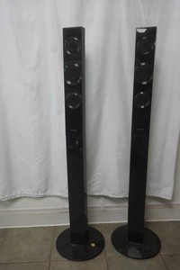 2 Panasonic Model No. SB-HF-185 speaker system 47 tall