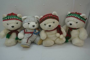 4 Santa Bear plush Astronaut, 3 1986