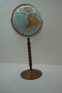 Replogle World Nation Series Globe 12 diameter on stand 31 tall