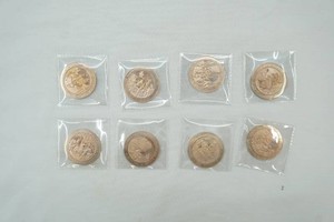 set of 8 Solid Bronze commemorative medals from the Franklin Mints History of the United States 1 34 diameter