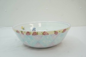 large hand painted bowl by Zrike
