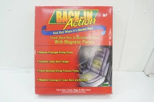 Fitness Therapy Back-in Action lower back rest & backside cushion with magnetic panels NIP