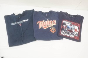 3 vintage Minnesota Twins Tee Shirts sizes two XXL and one XL