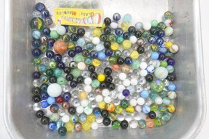 large assortment of marbles - most vintage