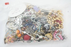 large bag of jewelry parts and craft items