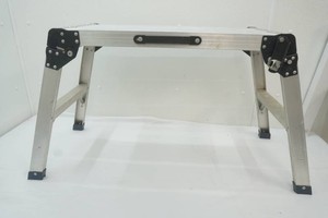 aluminum folding work platform or stoolladder 12  27 x 20