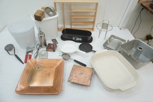 large assortment of kitchenware