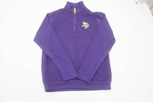 Vikings long sleeve quarter zip jacket with Vikings logo