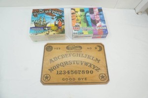 The Big Bang Theory, Pickle the Pirate board games and an antique (1910-1915 era) Ouija board