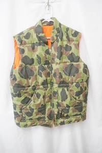reversable hunting vest camo and blaze orange size XL Reg.