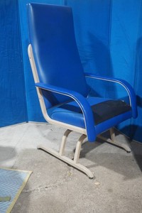 high back healthcare or geriatric patient rocker with metal base