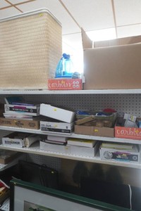 large lot of wall art, home decor, flat screen tvs, quilt, books