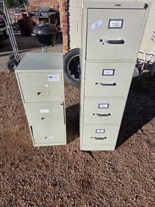 2 Metal Filing Cabinets
