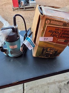 Water Pump & Craftsman Router