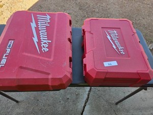 2 Milwaukee Hammer Drill Cases