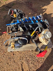 Pallet of Ice Augers