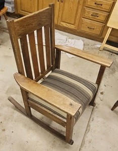 Vintage Mission style Rocking Chair