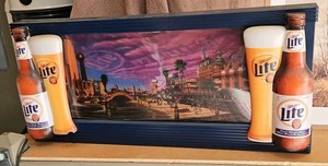 Miller Lite Coast to Coast Beer Sign