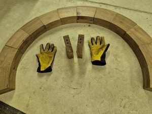 Oak precutdrilled double arches