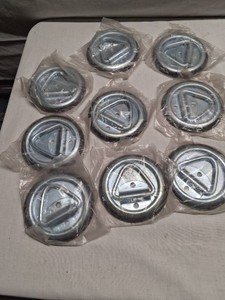 Lot of 9 Metal Tank Caps with Seals