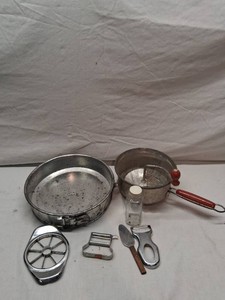 Dr. Oetker Baking Pan, Foley Food Mill, and DeVault Peeler