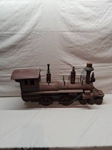 Wooden Vintage Model Train Locomotive 25 Long