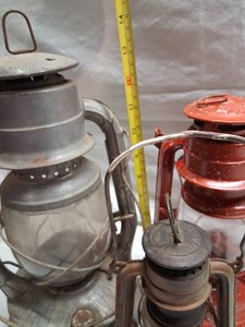 Antique Oil Lanterns Including Dietz and Feuerhand