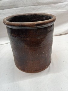 Whites Pottery Works Fort Dodge Jug - 8 12 tall