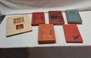 Vintage Book Collection Including Illustrated World War II Encyclopedia, Dick Prescott Series, and More