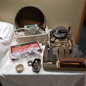 Gas Nozzles, Old Wrenches and Other Garage Items