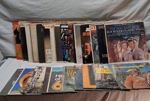 Lot of Vintage Vinyl Records Including Lorne Greenes American West and Hits of the 60s