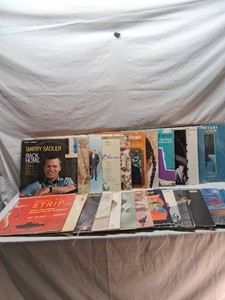 Lot of Various Vintage Vinyl Records from artists such as Barry Sadler, Pete Seeger, Music to Strip By and many more