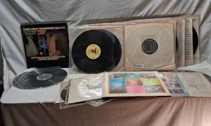 Variety of Vinyl Records Collection including Tchaikovsky Ballets and Billy Graham Euro 70 Album