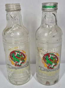SoBe Dragon Dragonfruit Flavored Beverage Glass Bottles  20 oz