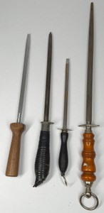 F. Dick Made in Germany & Assorted Vintage Knife Sharpening Steels Honing Rods