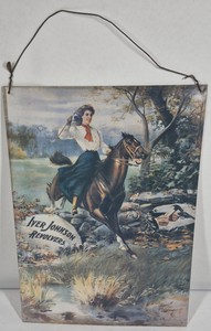 Iver Johnson Revolvers Advertising Metal Sign  1991 Made in USA