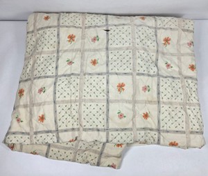 Vintage Floral Patchwork Print Quilted Bedspread Comforter