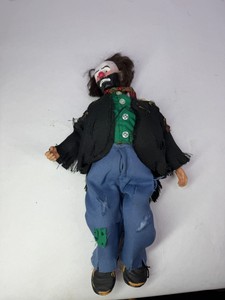 Vintage Emmett Kelly Jr. Weary Willie Hobo Clown Doll Tattered Costume