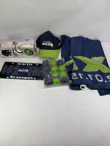 Seattle Seahawks Super Bowl XLIX Fan Memorabilia Collection New Era 39THIRTY Hat Flag Ornaments License Plate