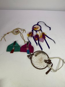 Assorted Dreamcatchers and Suede Coin Purses with Turtle Charms