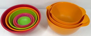 KitchenAid Nesting Plastic Mixing Bowls & Measuring Bowls  Assorted Colors