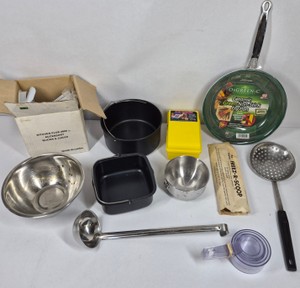 Assorted Kitchenware Orgreenic Ceramic Fry Pan, Cooking Pots, Utensils & Kitchen Plus 2000 Slicer