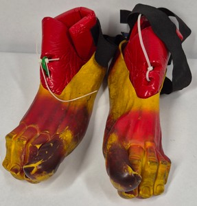 Oversized Monster Zombie Feet Halloween Costume Shoe Covers with Straps