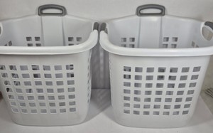 Sterilite Ultra Wheeled Laundry Baskets 1.75 Bushel 62 Liter White