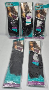 Sensationnel Premium TOO Yaki 100% Human Hair Weave Extensions 1B Assorted Lengths