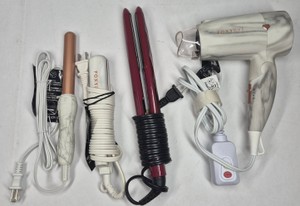 FoxyBae Hair Dryer, Curling Wand & Flat Iron with Remington S-1600 Hair Straightener