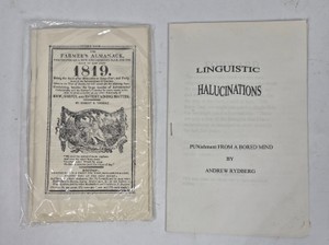 1819 Farmers Almanack Robert B. Thomas Reprint & Linguistic Halucinations Andrew Rydberg Booklets